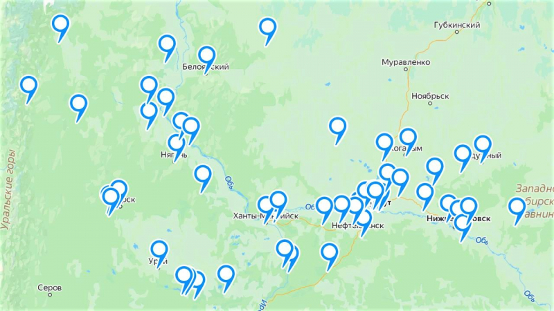 В Югре появилась интерактивная карта крещенских купелей