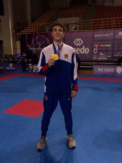 Александр Попов — победитель Первенства Европы по тхэквондо ИТФ