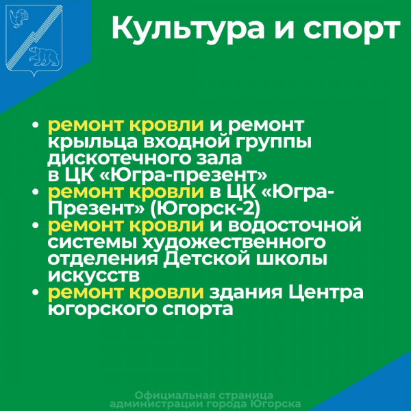 Что сделают в Югорске в 2024 году?