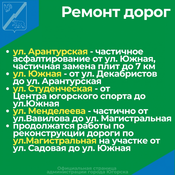 Что сделают в Югорске в 2024 году?