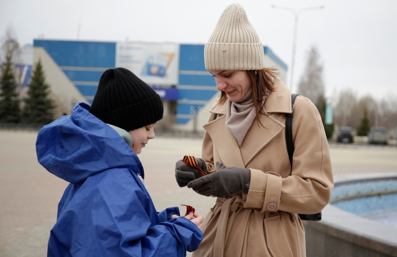 В Югорске проходит Всероссийская акция «Георгиевская ленточка»