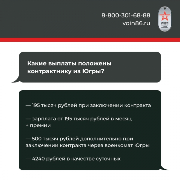 В Югре организована поддержка семей военнослужащих в зоне СВО